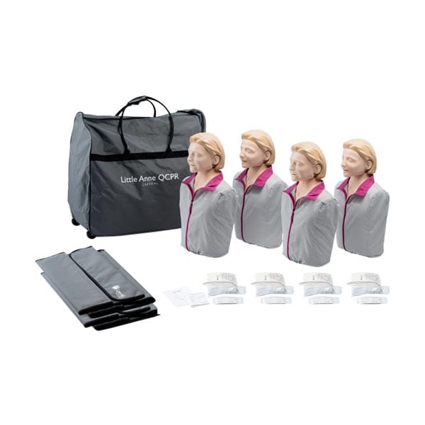 Little Anne QCPR 4-pack ljus hud HLR-docka
