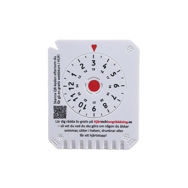 isskrapa med p-skiva och Första hjälpen instruktion - framsida