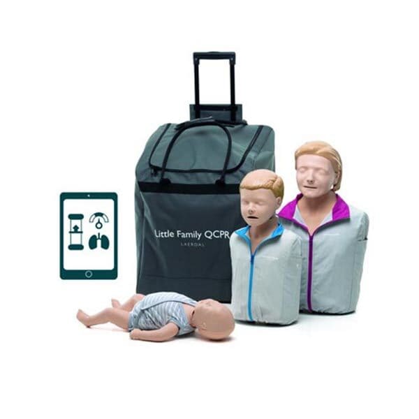 Little Family QCPR HLR-docka spädbarn barn vuxen ljus hud