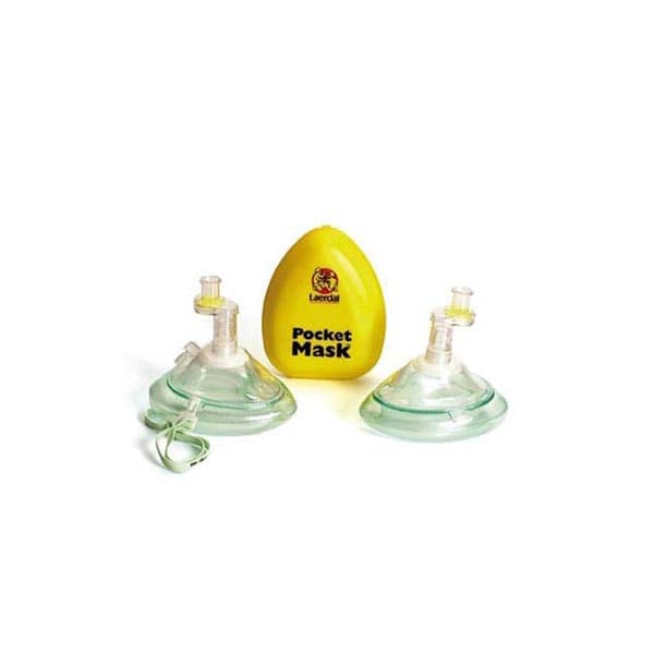 Laerdal Pocketmask med syrgasventil i plastfodral