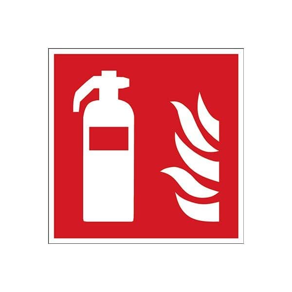 Skylt brandsläckare plats dubbelsidig 200 x 200 mm