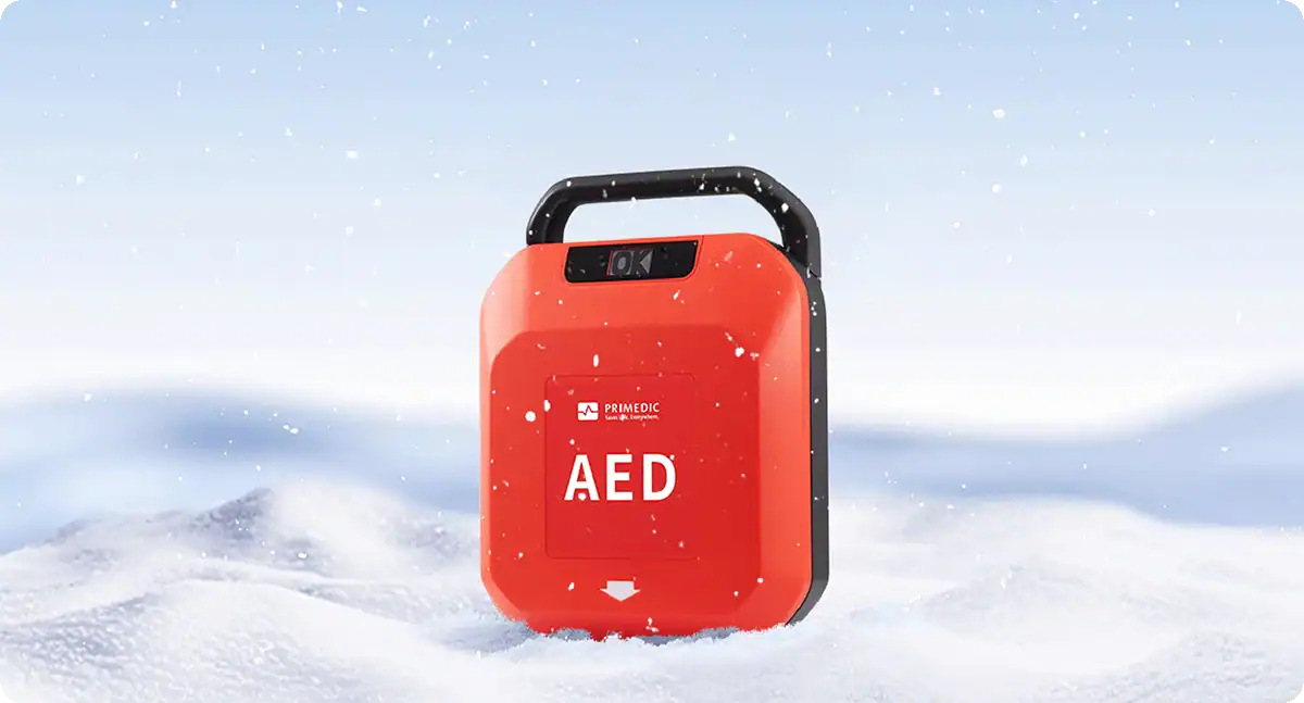 Driftstemperatur Primedic HeartSave Y -5°C to 55°C